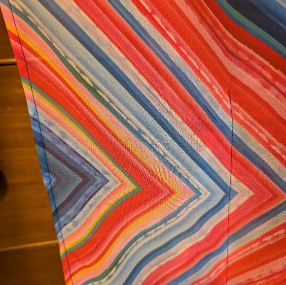 VTG Venus Swim Coverup Kaftan Dress Sheer Rainbow Print - Picture 4 of 11